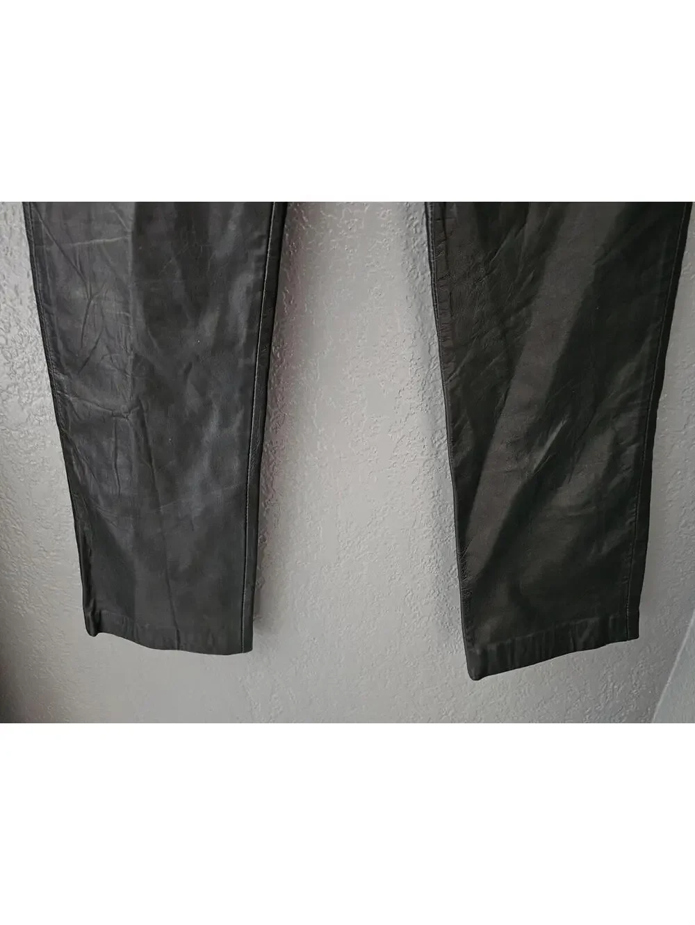 Vintage Women's Excelled Leather Pants Straight Leg Black Size 4 REG Zip Fly - Picture 10 of 16